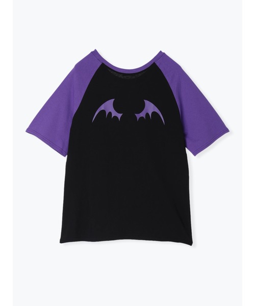 NOEMIE（ノエミー）の「ラグランデビルバックプリントTシャツ（Tシャツ/カットソー・レディース・ダークグレー/パープル/オフホワイト・M）」の18枚目の写真