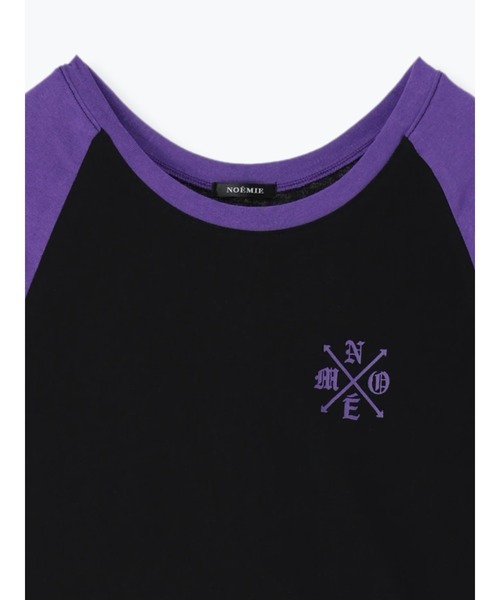 NOEMIE（ノエミー）の「ラグランデビルバックプリントTシャツ（Tシャツ/カットソー・レディース・ダークグレー/パープル/オフホワイト・M）」の19枚目の写真