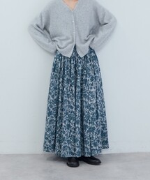 リバティプリントギャザースカート