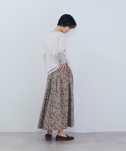 ADIEU TRISTESSE(アデュートリステス)の「リバティプリントギャザースカート(スカート・レディース・ブルー系その他/ベージュ系その他・38)」の6枚目の写真