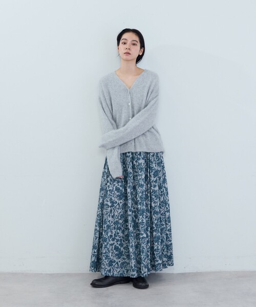 ADIEU TRISTESSE(アデュートリステス)の「リバティプリントギャザースカート(スカート・レディース・ブルー系その他/ベージュ系その他・38)」の7枚目の写真