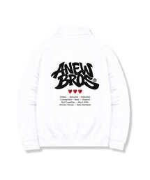 アーバンバックグラフィックオーバーサイズトラックカラーバンジップスウェット2カラー[ANBM_8006]