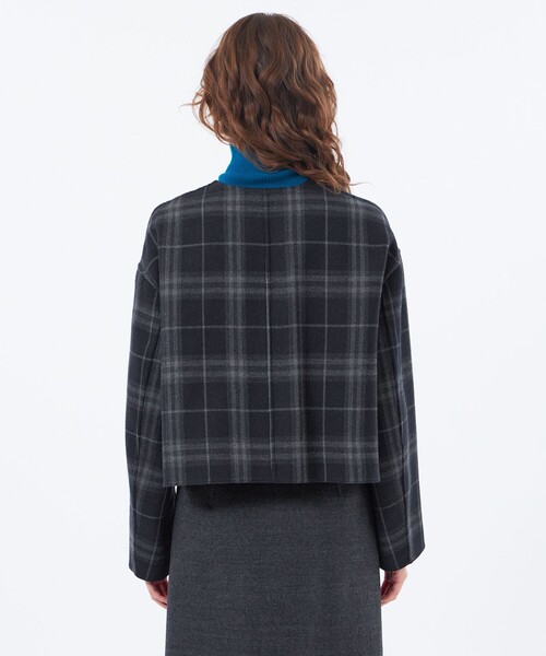 MACKINTOSH PHILOSOPHY(マッキントッシュ フィロソフィー)の「【IVENREY SHORT(イベンリーショート)】(ノーカラーコート・レディース・ブラック/ブラウン・38)」の11枚目の写真