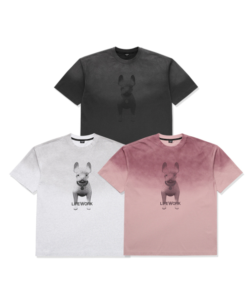 LIFE WORK（ライフワーク）の「共用) 3Dラドックスプレー半袖Tシャツ（Tシャツ/カットソー・レディース・ライトピンク/ライトグレー/チャコールグレー・X-SMALL/SMALL/MEDIUM/LARGE/X-LARGE）」の4枚目の写真