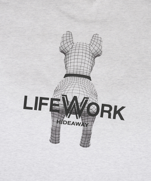 LIFE WORK（ライフワーク）の「共用) 3Dラドックスプレー半袖Tシャツ（Tシャツ/カットソー・レディース・ライトピンク/ライトグレー/チャコールグレー・X-SMALL/SMALL/MEDIUM/LARGE/X-LARGE）」の6枚目の写真