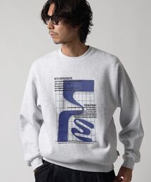＊新色追加【FFEIN（フェイン）】ヘビーウエイト線画アートスウェット / 裏起毛 スウェット アート クルーネック プリント