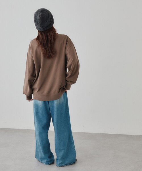 DISCOAT(ディスコート)の「【Enlude】ピグメント裏毛ヘンリーネック《ユニセックス》(Tシャツ/カットソー・レディース・ブラック/ピンク/ブラウン/ライトベージュ・MEDIUM/LARGE)」の20枚目の写真