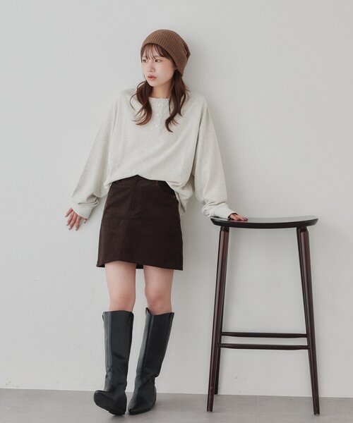 DISCOAT(ディスコート)の「【Enlude】ピグメント裏毛ヘンリーネック《ユニセックス》(Tシャツ/カットソー・レディース・ブラック/ピンク/ブラウン/ライトベージュ・MEDIUM/LARGE)」の21枚目の写真
