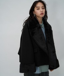 HARE | ウーリーテックファーキリカエショートコート(HARE)(その他アウター)
