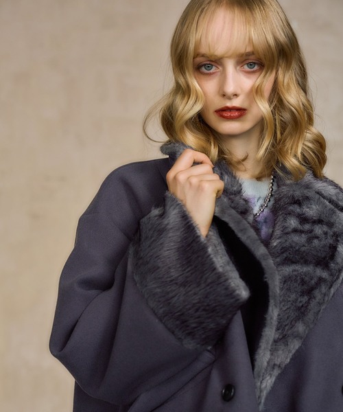 HARE(ハレ)の「ウーリーテックファーキリカエショートコート(HARE)(その他アウター・レディース・ブラック/グレー/グリーン・FREE)」の17枚目の写真