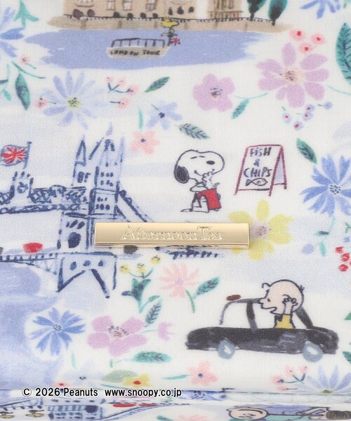 Afternoon Tea（アフタヌーンティー）の「スクエアミニトートバッグ/リバティプリント/PEANUTS（トートバッグ・レディース・ライトブルー・ONE SIZE）」の6枚目の写真