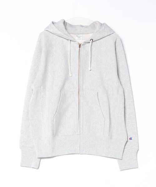 Champion(チャンピオン)の「【CHAMPION/チャンピオン】【コットン素材はアメリカ綿100%】REVERSE WEAVE リバースウィーブ 裏起毛ジップフーデッドスウェットシャツ フルジップパーカー フーディ C3-Y134 サステナブルコットン エクスパンションガゼット タフ ネームタグ ユニセックス(パーカー・メンズ・オフホワイト/ダークネイビー/ブラック/グレー・LARGE/X-LARGE/XX-LARGE/MEDIUM)」の1枚目の写真