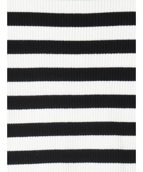NOEMIE（ノエミー）の「ロゴ刺繍バックルフリルリブニット（ニット/セーター・レディース・A/ブラック・M）」の7枚目の写真