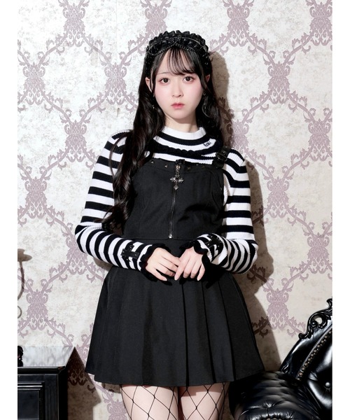 NOEMIE（ノエミー）の「ロゴ刺繍バックルフリルリブニット（ニット/セーター・レディース・A/ブラック・M）」の21枚目の写真