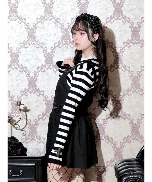 NOEMIE（ノエミー）の「ロゴ刺繍バックルフリルリブニット（ニット/セーター・レディース・A/ブラック・M）」の14枚目の写真