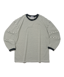 クラシックストライプ長袖Tシャツ(アイボリー)