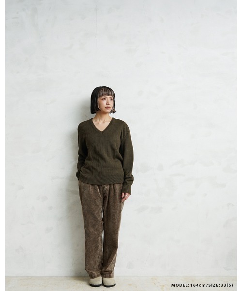 WAIPER.inc(ワイパーインク)の「WAIPER.inc フランス軍 1950~60年代 M-52 ツータック コーデュロイ トラウザー ストレートシルエット ケミカルウォッシュ【WP129VW(スラックス・メンズ・ブラウン/ネイビー/ベージュ/ブラック・35/34)」の13枚目の写真