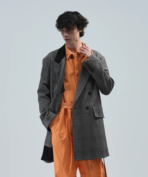 BED J.W. FORD(ベッドフォード)の「【BED J.W. FORD】or Coat?(ダウンジャケット/コート・メンズ・ブラック/グレー・1)」の1枚目の写真