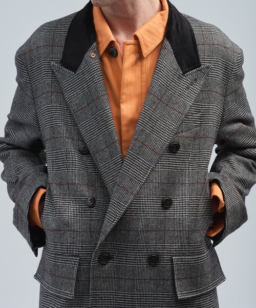 BED J.W. FORD(ベッドフォード)の「【BED J.W. FORD】or Coat?(ダウンジャケット/コート・メンズ・ブラック/グレー・1)」の8枚目の写真