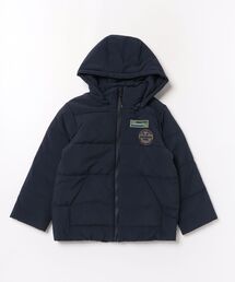 WASK（ワスク）の「【撥水加工】ワッペンデザイン中綿フードジャケット(110~160cm)（ダウンジャケット/コート）」