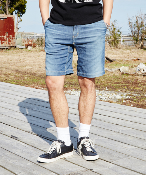 HYSTERIC GLAMOUR（ヒステリックグラマー）の「イージーショートPT（その他パンツ・メンズ・グレー系その他/インディゴブルー・MEDIUM/LARGE/SMALL）」の2枚目の写真