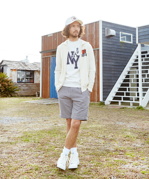 HYSTERIC GLAMOUR（ヒステリックグラマー）の「イージーショートPT（その他パンツ・メンズ・グレー系その他/インディゴブルー・MEDIUM/LARGE/SMALL）」の4枚目の写真