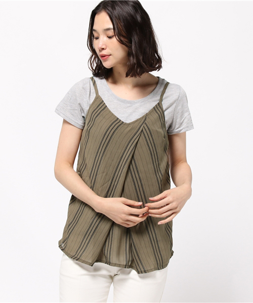 ikka（イッカ）の「キャミアンサンブル（キャミソール・レディース・カーキオリーブ/ブラック/オフホワイト・MEDIUM/LARGE）」の13枚目の写真