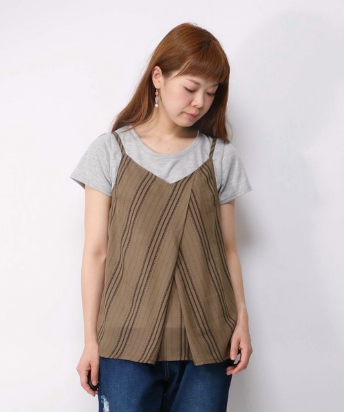 ikka（イッカ）の「キャミアンサンブル（キャミソール・レディース・カーキオリーブ/ブラック/オフホワイト・MEDIUM/LARGE）」の14枚目の写真
