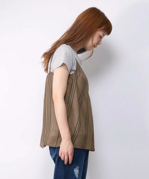 ikka（イッカ）の「キャミアンサンブル（キャミソール・レディース・カーキオリーブ/ブラック/オフホワイト・MEDIUM/LARGE）」の15枚目の写真