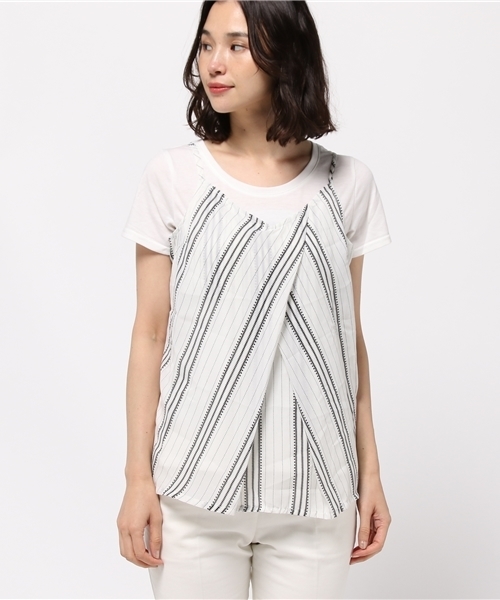 ikka（イッカ）の「キャミアンサンブル（キャミソール・レディース・カーキオリーブ/ブラック/オフホワイト・MEDIUM/LARGE）」の4枚目の写真