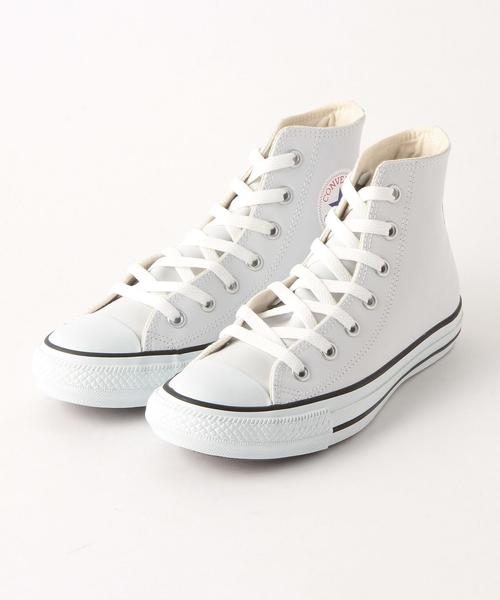 CONVERSE（コンバース）の「CONVERSE LEAｵｰﾙｽﾀｰ HI（スニーカー・レディース・オフホワイト/ブラック・23.5cm/24.5cm/24cm/23cm）」の4枚目の写真