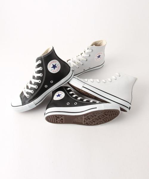 CONVERSE（コンバース）の「CONVERSE LEAｵｰﾙｽﾀｰ HI（スニーカー・レディース・オフホワイト/ブラック・23.5cm/24.5cm/24cm/23cm）」の9枚目の写真