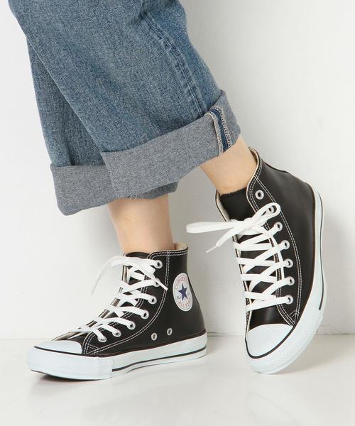 CONVERSE（コンバース）の「CONVERSE LEAｵｰﾙｽﾀｰ HI（スニーカー・レディース・オフホワイト/ブラック・23.5cm/24.5cm/24cm/23cm）」の11枚目の写真