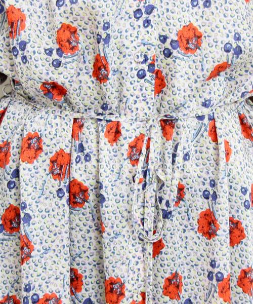 BEAUTY&YOUTH UNITED ARROWS（ビューティーアンドユースユナイテッドアローズ）の「BY∴ リバティプリント ギャザーロングワンピース -2WAY- ◆（ワンピース・レディース・ナチュラル/ネイビー・MEDIUM/SMALL）」の10枚目の写真