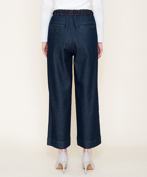 Moname（モナーム）の「イージー ワイド デニムパンツ - EASY PANTS（デニムパンツ・レディース・インディゴブルー・S/M）」の3枚目の写真
