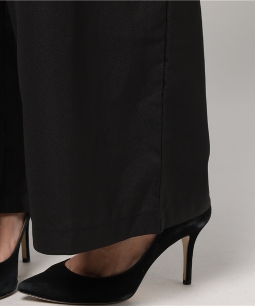 merlot plus（メルロープリュス）の「花柄レーストップス×ワイドパンツサロペット5797（サロペット/オーバーオール・レディース・グレー/ブラック/ライトブルー・FREE）」の11枚目の写真