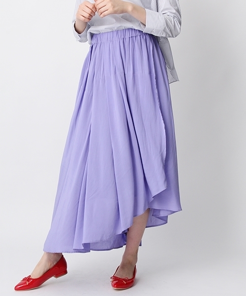 Andemiu（アンデミュウ）の「ランダムヘムスカート752146（スカート・レディース・ピンク/オフホワイト/ブルー・XS.P）」の3枚目の写真