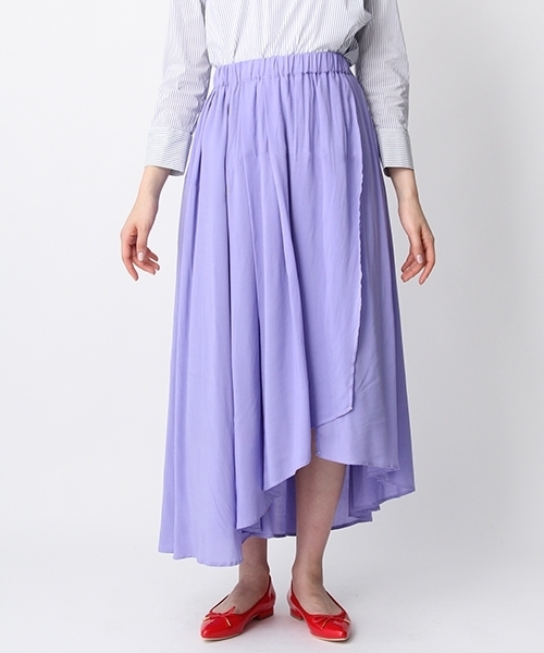 Andemiu（アンデミュウ）の「ランダムヘムスカート752146（スカート・レディース・ピンク/オフホワイト/ブルー・XS.P）」の4枚目の写真