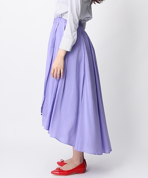 Andemiu（アンデミュウ）の「ランダムヘムスカート752146（スカート・レディース・ピンク/オフホワイト/ブルー・XS.P）」の5枚目の写真