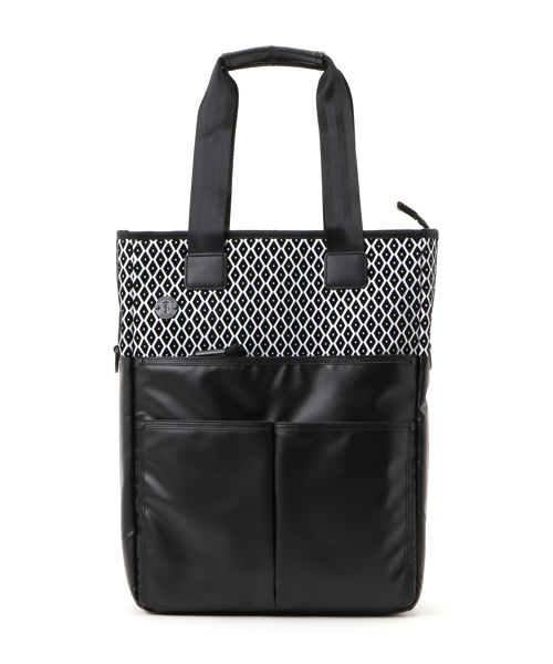 Focused Space(フォーカスドスペース)の「THE COMMUTE TOTE トートバッグ ショルダーバッグ(トートバッグ・メンズ・ブラック/マルチ/ブラック×ホワイト/その他・ONE SIZE)」の3枚目の写真