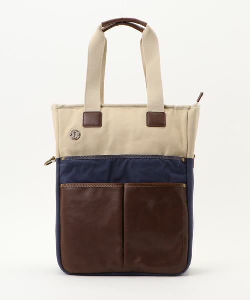 Focused Space(フォーカスドスペース)の「THE COMMUTE TOTE トートバッグ ショルダーバッグ(トートバッグ・メンズ・ブラック/マルチ/ブラック×ホワイト/その他・ONE SIZE)」の1枚目の写真