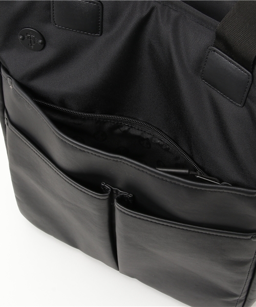 Focused Space(フォーカスドスペース)の「THE COMMUTE TOTE トートバッグ ショルダーバッグ(トートバッグ・メンズ・ブラック/マルチ/ブラック×ホワイト/その他・ONE SIZE)」の10枚目の写真