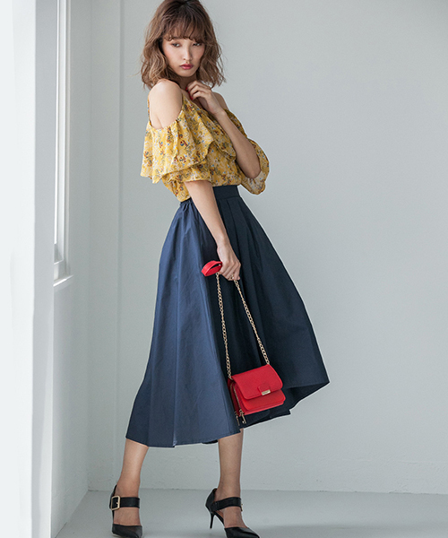 fifth（フィフス）の「タイプライターテールカットスカート（スカート・レディース・カーキ/ベージュ/イエロー/ネイビー・MEDIUM）」の11枚目の写真