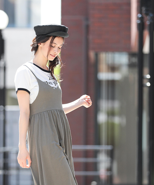 WEGO(ウィゴー)の「WEGO/【WEB限定】レースアップキャミワンピース(ワンピース・レディース・カーキ/ブラック/杢グレー・FREE)」の20枚目の写真