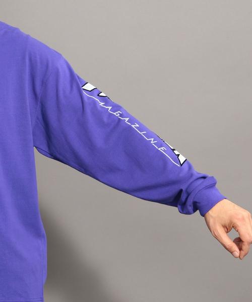 THRASHER（スラッシャー）の「【別注】 ＜THRASHER＞ LOGO LONG SLEEVE TEE/Tシャツ ◆（Tシャツ/カットソー・メンズ・ネイビー/ホワイト/パープル・SMALL/MEDIUM/LARGE）」の7枚目の写真