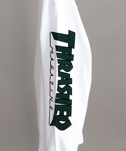 THRASHER（スラッシャー）の「【別注】 ＜THRASHER＞ LOGO LONG SLEEVE TEE/Tシャツ ◆（Tシャツ/カットソー・メンズ・ネイビー/ホワイト/パープル・SMALL/MEDIUM/LARGE）」の21枚目の写真