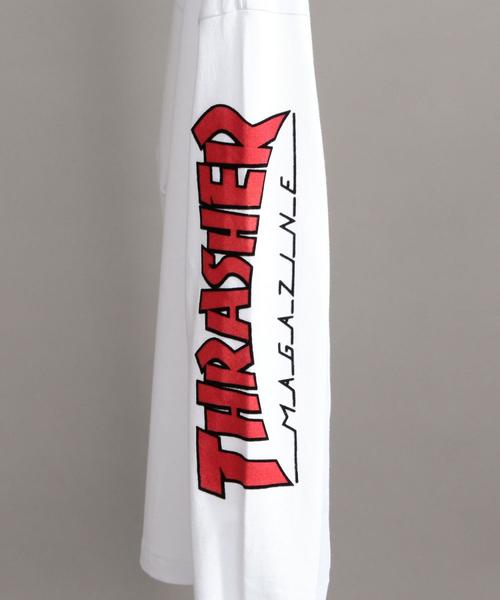 THRASHER（スラッシャー）の「【別注】 ＜THRASHER＞ LOGO LONG SLEEVE TEE/Tシャツ ◆（Tシャツ/カットソー・メンズ・ネイビー/ホワイト/パープル・SMALL/MEDIUM/LARGE）」の22枚目の写真