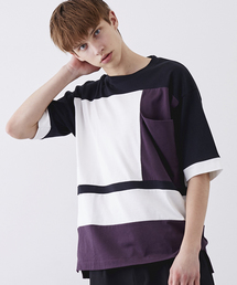 STUDIOUS | 【ZOZO限定】STUDIOUS オーバーサイズブロッキングTシャツ(Tシャツ/カットソー)