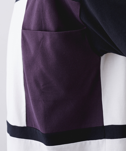 STUDIOUS（ステュディオス）の「【ZOZO限定】STUDIOUS オーバーサイズブロッキングTシャツ（Tシャツ/カットソー・メンズ・ブラック/ベージュ・1/2）」の10枚目の写真