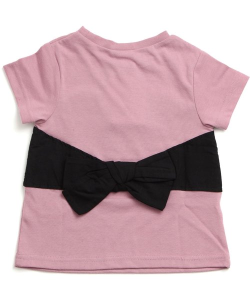 apres les cours（アプレレクール）の「レースビスチェTシャツ（Tシャツ/カットソー・キッズ・グレー/ピンク・80/90/100/120/140/110/130）」の6枚目の写真